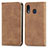 Leather Case Stands Flip Cover Holder S04D for Samsung Galaxy A30