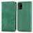 Leather Case Stands Flip Cover Holder S04D for Samsung Galaxy A31 Green