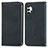 Leather Case Stands Flip Cover Holder S04D for Samsung Galaxy A32 4G Black