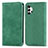 Leather Case Stands Flip Cover Holder S04D for Samsung Galaxy A32 4G Green