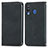 Leather Case Stands Flip Cover Holder S04D for Samsung Galaxy A40s Black