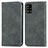 Leather Case Stands Flip Cover Holder S04D for Samsung Galaxy A51 4G Gray