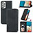 Leather Case Stands Flip Cover Holder S04D for Samsung Galaxy A53 5G