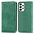 Leather Case Stands Flip Cover Holder S04D for Samsung Galaxy A53 5G Green