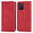 Leather Case Stands Flip Cover Holder S04D for Samsung Galaxy A91 Red