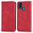 Leather Case Stands Flip Cover Holder S04D for Samsung Galaxy F41 Red