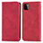 Leather Case Stands Flip Cover Holder S04D for Samsung Galaxy F42 5G Red