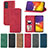 Leather Case Stands Flip Cover Holder S04D for Samsung Galaxy F54 5G