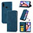 Leather Case Stands Flip Cover Holder S04D for Samsung Galaxy M01s