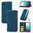 Leather Case Stands Flip Cover Holder S04D for Samsung Galaxy M02