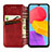 Leather Case Stands Flip Cover Holder S04D for Samsung Galaxy M13 4G