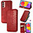 Leather Case Stands Flip Cover Holder S04D for Samsung Galaxy M13 4G