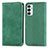 Leather Case Stands Flip Cover Holder S04D for Samsung Galaxy M23 5G Green