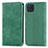 Leather Case Stands Flip Cover Holder S04D for Samsung Galaxy M32 4G Green