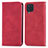 Leather Case Stands Flip Cover Holder S04D for Samsung Galaxy M32 4G Red