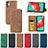 Leather Case Stands Flip Cover Holder S04D for Samsung Galaxy M32 5G