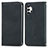 Leather Case Stands Flip Cover Holder S04D for Samsung Galaxy M32 5G Black