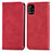 Leather Case Stands Flip Cover Holder S04D for Samsung Galaxy M40S Red