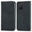 Leather Case Stands Flip Cover Holder S04D for Samsung Galaxy M80S Black