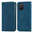Leather Case Stands Flip Cover Holder S04D for Samsung Galaxy M80S Blue