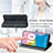 Leather Case Stands Flip Cover Holder S04D for Samsung Galaxy Note 10 5G