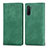 Leather Case Stands Flip Cover Holder S04D for Samsung Galaxy Note 10 5G Green