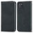 Leather Case Stands Flip Cover Holder S04D for Samsung Galaxy Note 10 Lite Black