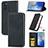 Leather Case Stands Flip Cover Holder S04D for Samsung Galaxy S20