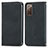 Leather Case Stands Flip Cover Holder S04D for Samsung Galaxy S20 FE (2022) 5G Black