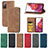 Leather Case Stands Flip Cover Holder S04D for Samsung Galaxy S20 FE 4G