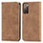 Leather Case Stands Flip Cover Holder S04D for Samsung Galaxy S20 Lite 5G