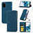 Leather Case Stands Flip Cover Holder S04D for Samsung Galaxy S20 Plus 5G