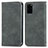 Leather Case Stands Flip Cover Holder S04D for Samsung Galaxy S20 Plus 5G Gray