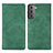 Leather Case Stands Flip Cover Holder S04D for Samsung Galaxy S21 FE 5G Green