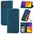 Leather Case Stands Flip Cover Holder S04D for Samsung Galaxy S23 FE 5G