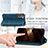 Leather Case Stands Flip Cover Holder S04D for Samsung Galaxy S24 Plus 5G