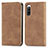 Leather Case Stands Flip Cover Holder S04D for Sony Xperia 10 IV