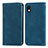 Leather Case Stands Flip Cover Holder S04D for Sony Xperia Ace III SO-53C Blue