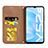 Leather Case Stands Flip Cover Holder S04D for Vivo iQOO U3 5G