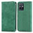 Leather Case Stands Flip Cover Holder S04D for Vivo iQOO Z6 5G Green