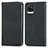 Leather Case Stands Flip Cover Holder S04D for Vivo V20 Black