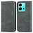 Leather Case Stands Flip Cover Holder S04D for Vivo V25e Gray