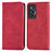 Leather Case Stands Flip Cover Holder S04D for Vivo X70 5G Red
