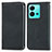 Leather Case Stands Flip Cover Holder S04D for Vivo X80 Lite 5G Black