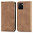 Leather Case Stands Flip Cover Holder S04D for Vivo Y01A