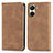 Leather Case Stands Flip Cover Holder S04D for Vivo Y02S