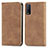 Leather Case Stands Flip Cover Holder S04D for Vivo Y11s