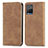 Leather Case Stands Flip Cover Holder S04D for Vivo Y21