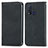 Leather Case Stands Flip Cover Holder S04D for Vivo Y50 Black