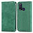 Leather Case Stands Flip Cover Holder S04D for Vivo Y50 Green